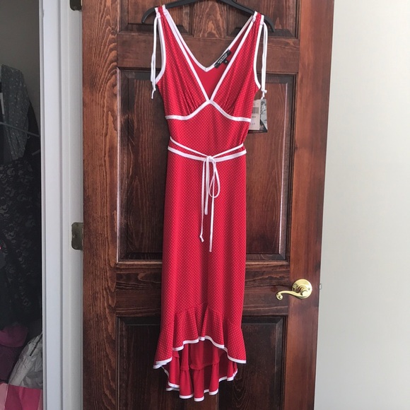 Sexy Fit N Flare Hi Low Summer Dress - Picture 1 of 4